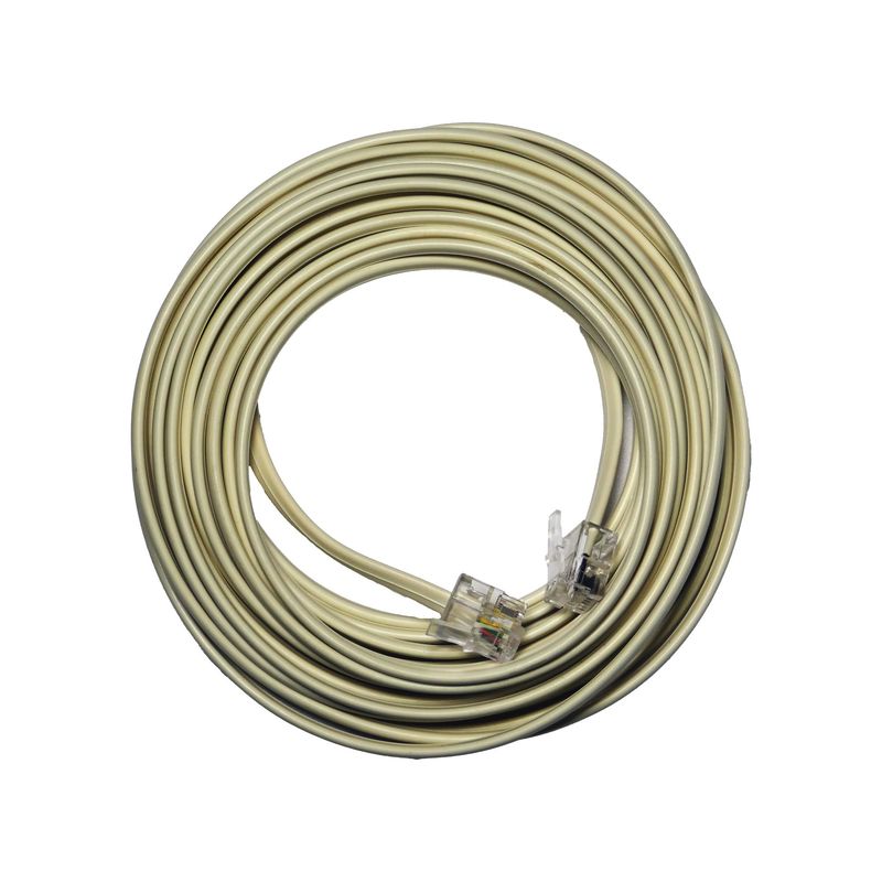 MACROTEL - Cable Extensión De Teléfono marfil macrotel De 7,5 Metros