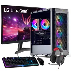 HYPERPC - PC GAMER + MONITOR 24 + Perif AMD RYZEN 5 5600XT 32Gb 1Tb RTX 4060 WiFi Air