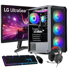 HYPERPC - PC GAMER + MONITOR 24 + Perif AMD RYZEN 5 5600XT 16gb 500Gb RTX 3060 WiFi