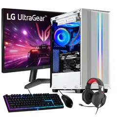 HYPERPC - PC GAMER Blanco + MONITOR 24 + Perif AMD RYZEN 5 5600XT 32Gb 2Tb RTX 4060 WiFi