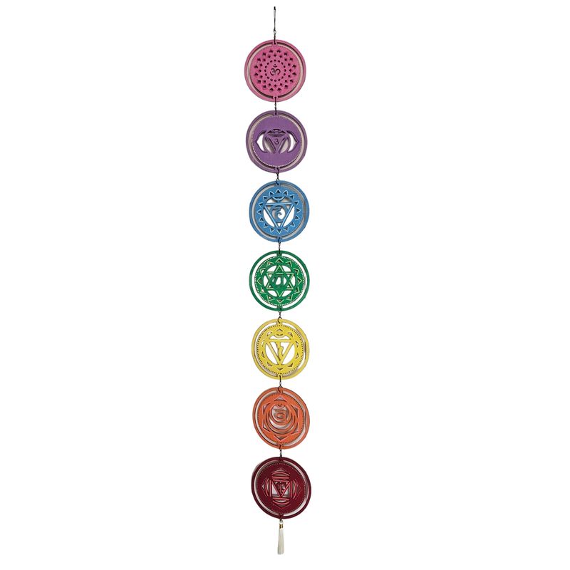 CREA TALLER - Cuadro 7 Chakras decorativo de madera