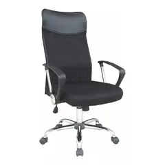 GENERICO - Silla Ejecutiva Modelo Erick New Con Cabecero Base Cromada