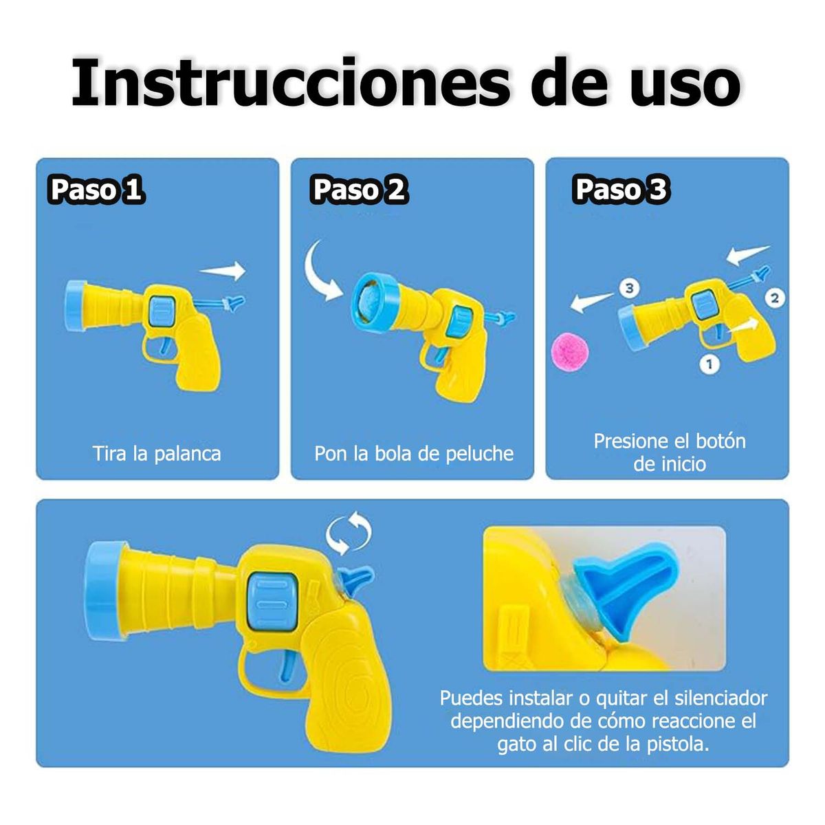 LELOX - Juguete Interactivo de Bola de Peluche de Gato