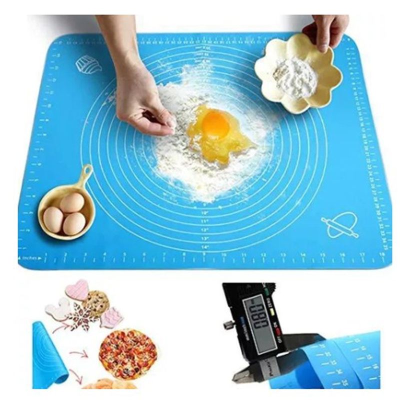 GENERICO - Lámina Silicona Amasar Bizcocho Pizza Pan Fondant 50x40 Cm SG104107