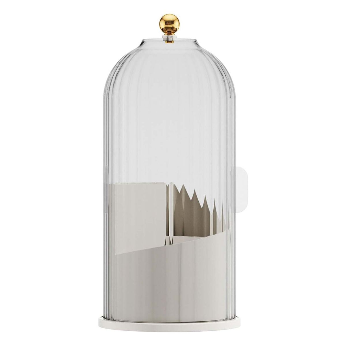 LELOX - Caja de Almacenamiento de Cosméticos Giratoria（Blanco）