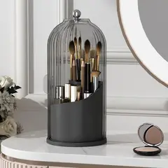 LELOX - Caja de Almacenamiento de Cosméticos Giratoria（Negro）