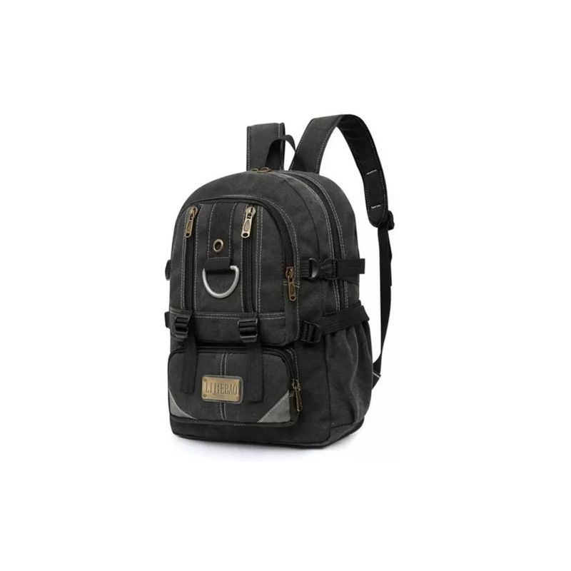 GENERICO - Mochila Military Camuflada Casual Negro
