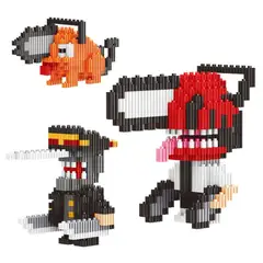 GENERICO - ARMABLE 3D CHAINSAW MAN 3 FIGURAS 1850 PCS