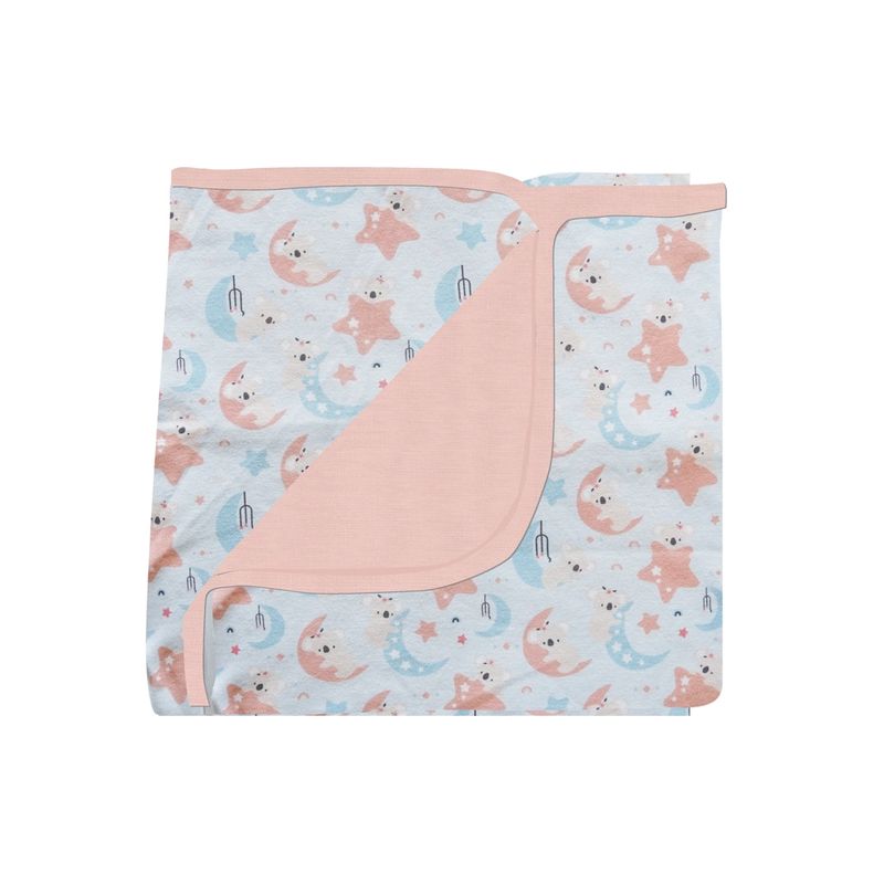 PUMUCKI - Manta de Algodón Doble Rosa Pumucki