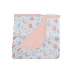 PUMUCKI - Manta de Algodón Doble Rosa