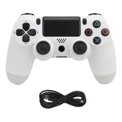GENERICO - Control Mando Joystick Ps4 Inalámbrico Bluetooth Genérico Blanco
