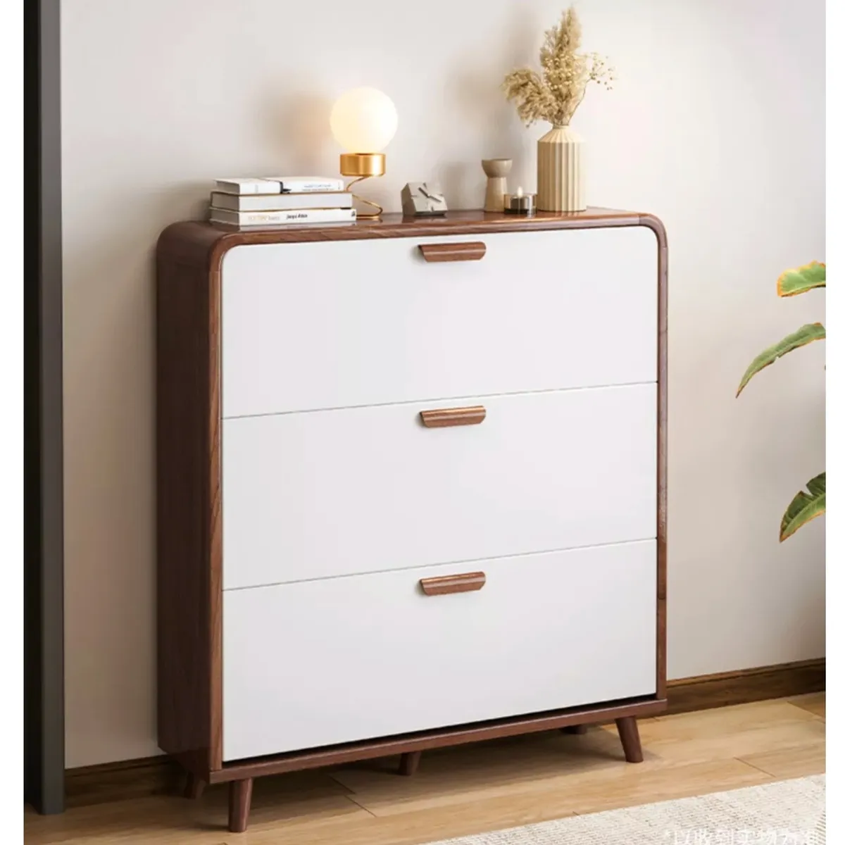 HOMER DESIGN - Zapatero Organizador Blanco estante entrada hall 120 Altox100x17cm