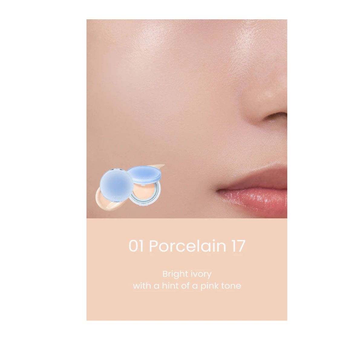 ROMAND - Bare Water Cushion 01Porcelain17 Romand