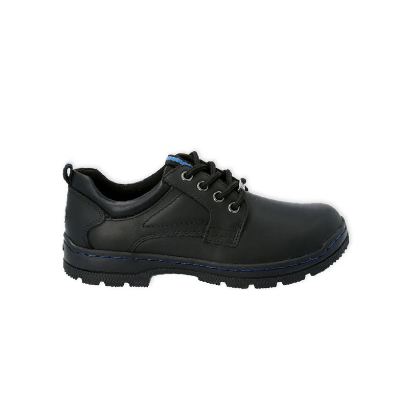 HUSH PUPPIES - Zapato Escolar Cuero New I Wrk negro niño HUSH PUPPIES