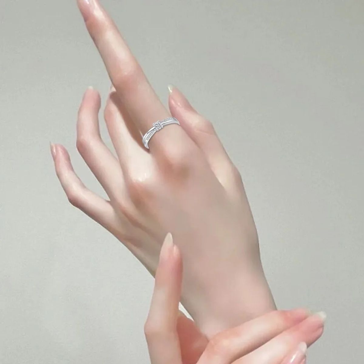 GENERICO - Anillos pareja infinito ajustables amor ilusión plata 925