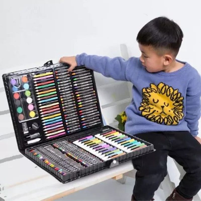 GENERICO - Set De Arte Maleta 168 Piezas Lápices Para Colorear
