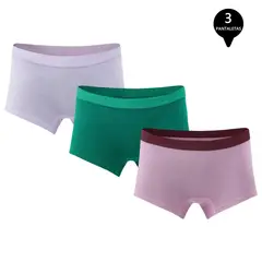 GIOVACCHINO - Pack de 3 Calzones Boxer Pantaleta bambú Mujer.