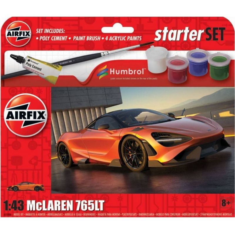 GENERICO - AIRFIX 55006 1-43 SMALL STARTER SET MCLAREN 765LT