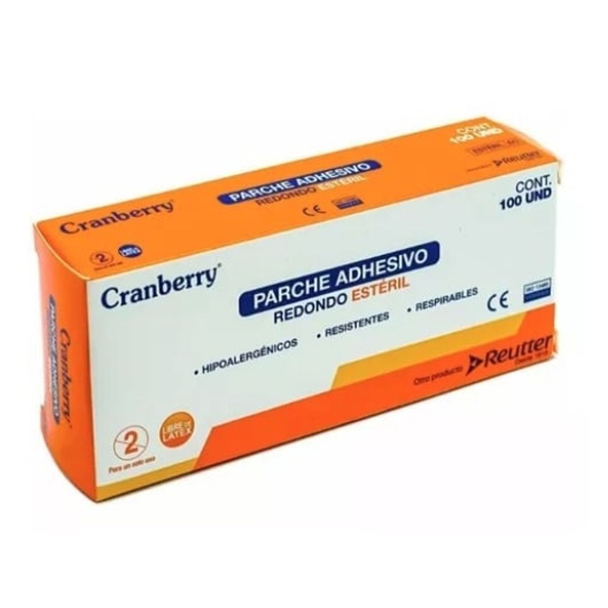 CRANBERRY - Parche Curita Redondo Para Vacunas Caja x100 Unidades