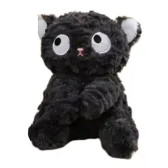 GENERICO - Peluches de Gato Negro Kawaii 20cm