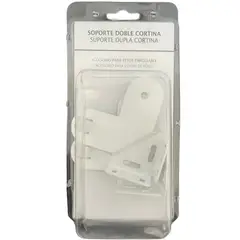 VIEWTEX - Escuadra DOBLE cortina blanca