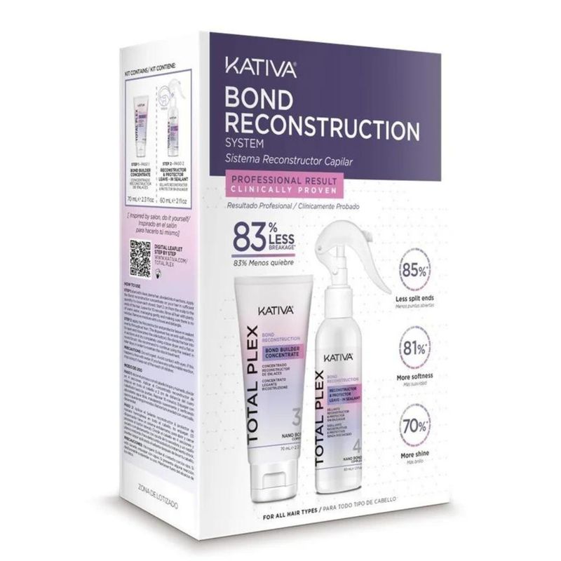 KATIVA - Kativa Kit Reconstrucción Capilar Total plex.