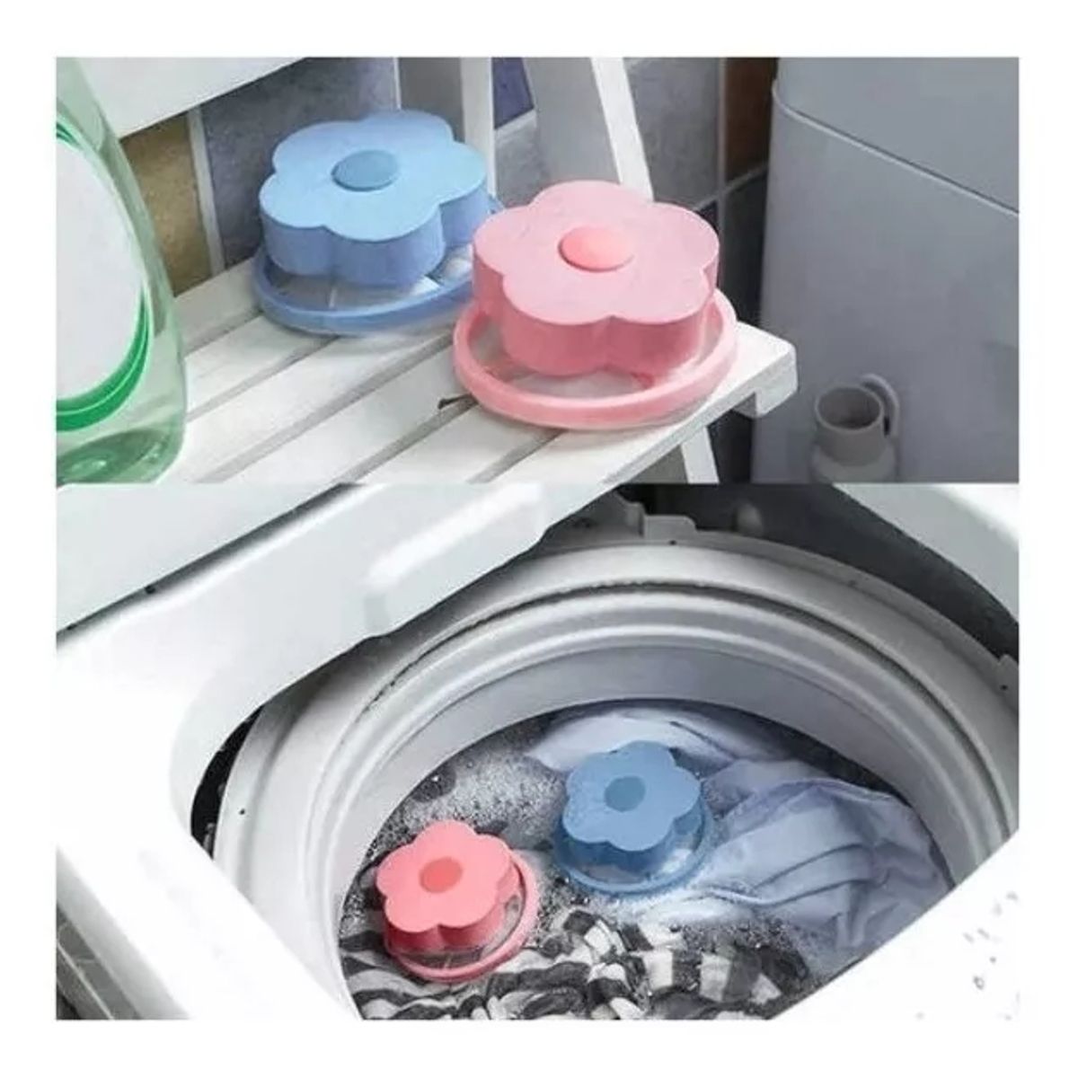 GENERICO - Pack 2 Filtro Pelusa Lavadora , Filtro Pelusa Lavadoras