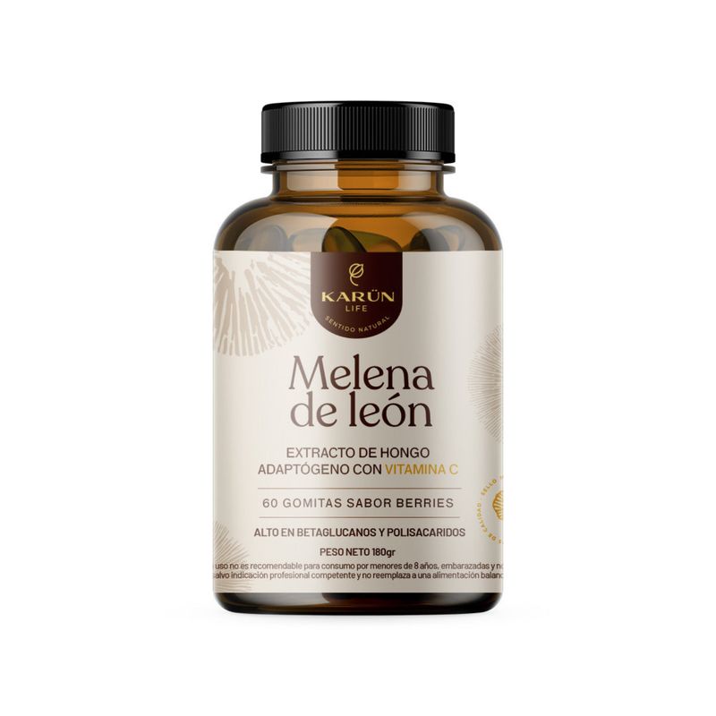 KARUNLIFE - Melena de Leon Hongo - 60 Capsulas Vegetales - Memoria.