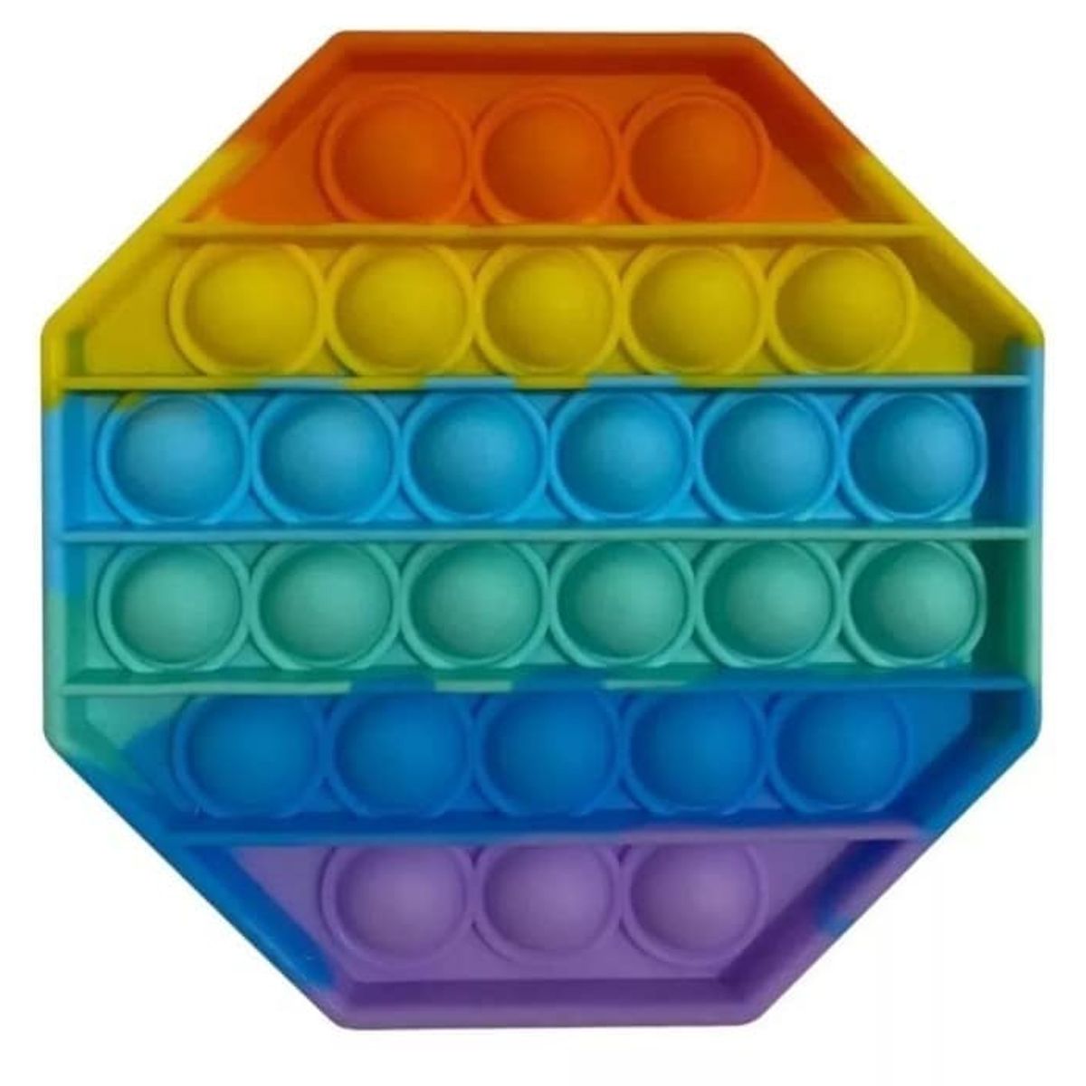 GENERICO - Juego pop it pequeño antiestres 12,5 x 12,5 cm