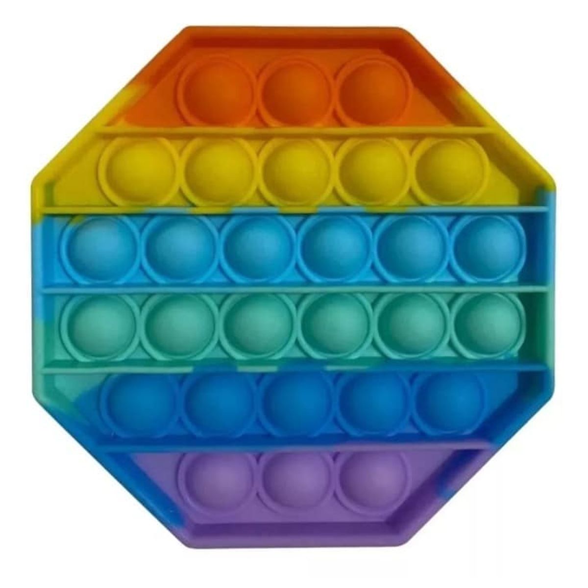 GENERICO - Juego pop it pequeño antiestres 12,5 x 12,5 cm