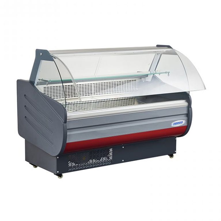 BOZZO Vitrina Carnicera 1.5 mts Cupula Alzable