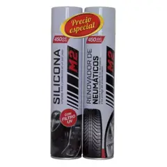 M2 - PACK SILICONA SPRAY + RENOVADOR DE NEUMÁTICOS AUTO