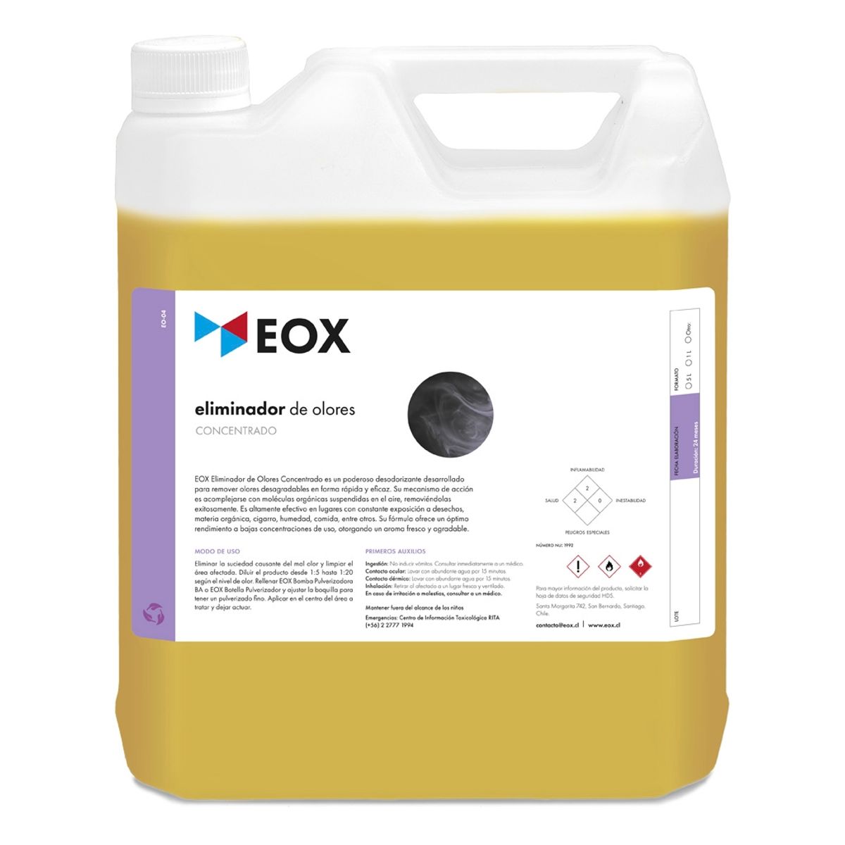 GENERICO - Eliminador De Olores Ambientales Concentrado Eox 5 Litros