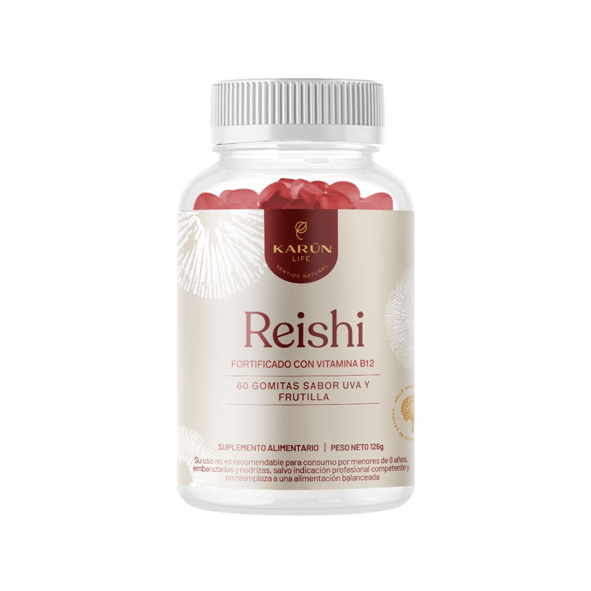 KARUNLIFE - Reishi  Hongo - 60 Gomitas Karun Life