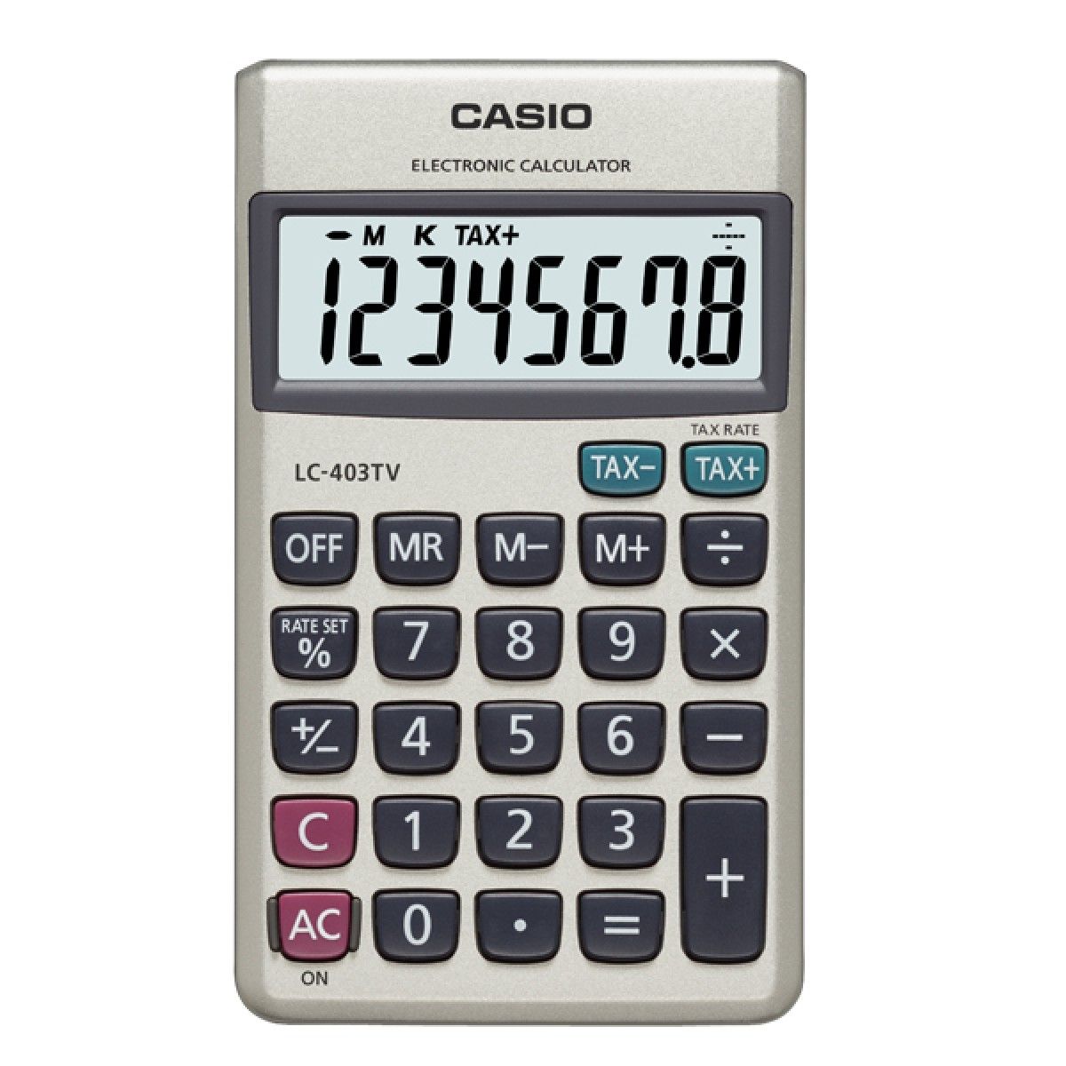 CASIO - Calculadora Casio LC-403TV 8 dígitos