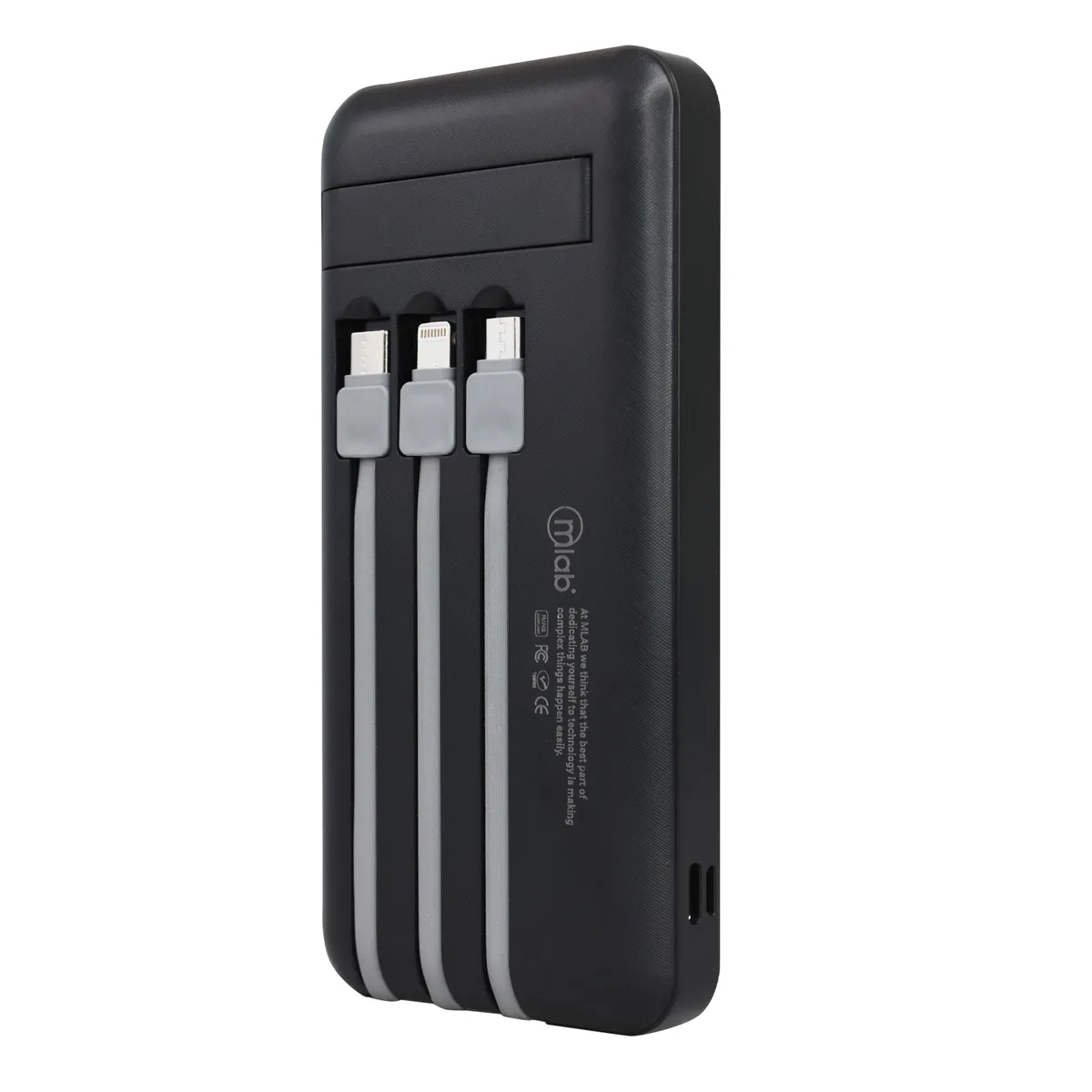 MLAB - Power Bank Mlab 4 Conectores 10.000Mah Con Pantalla Led Carga Rapida