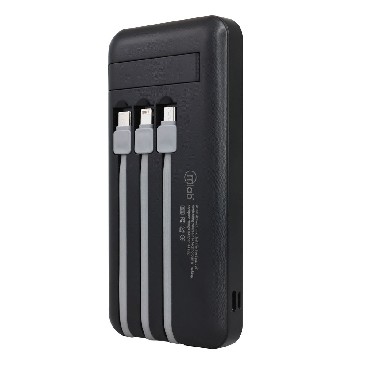 MLAB - Power Bank Mlab 4 Conectores 10.000Mah Con Pantalla Led Carga Rapida