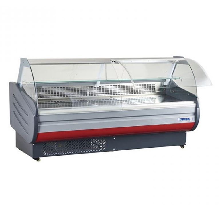 BOZZO Vitrina Carnicera 2.5 mts Cupula Alzable