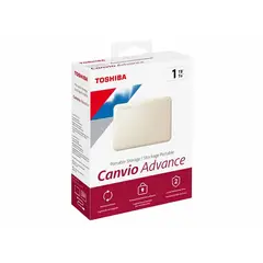 TOSHIBA - Disco portátil Canvio Advance de 1TB - Blanco