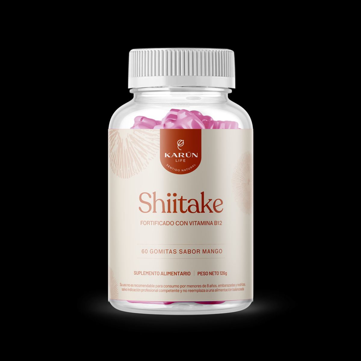 KARUNLIFE - Shiitake Hongo - 60 Gomitas Karun Life