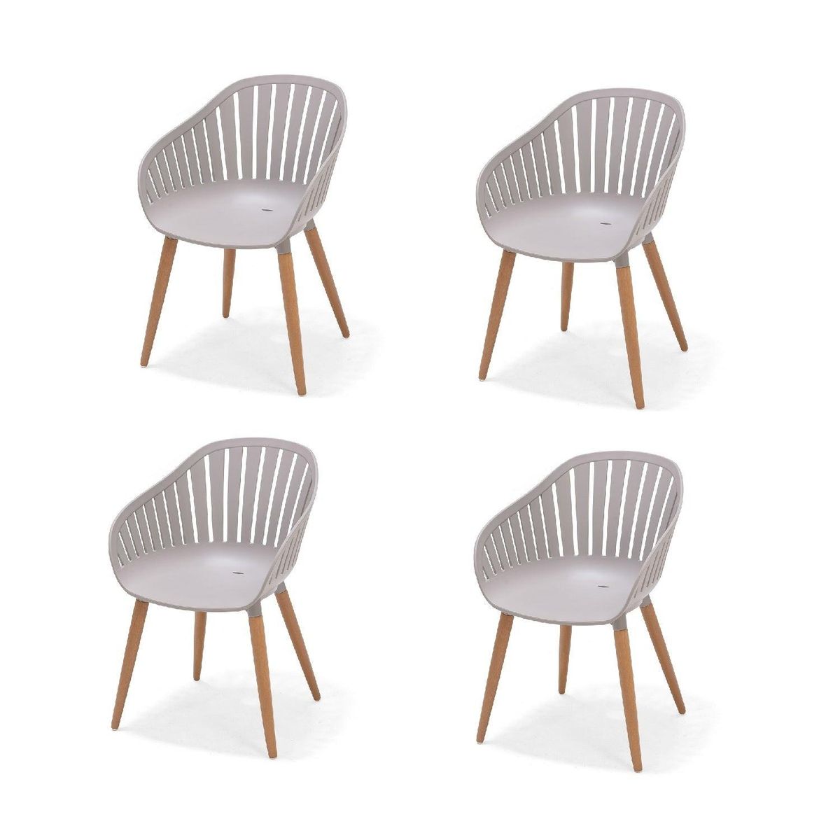 MIDTOWN - Pack x4 Sillas Exterior Cannes Gris Midtown - Gris