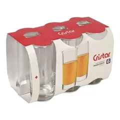 CRISTAR - Display 6 Vasos Lexongton W/A 334 ml.