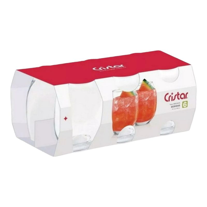 CRISTAR - Set 6 Vasos W/A Mikonos 460 Cc