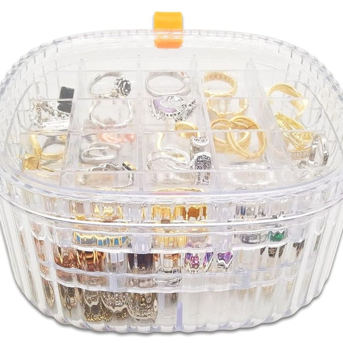 OEM - Organizador Joyero 3 Niveles Transparente LD-1003.