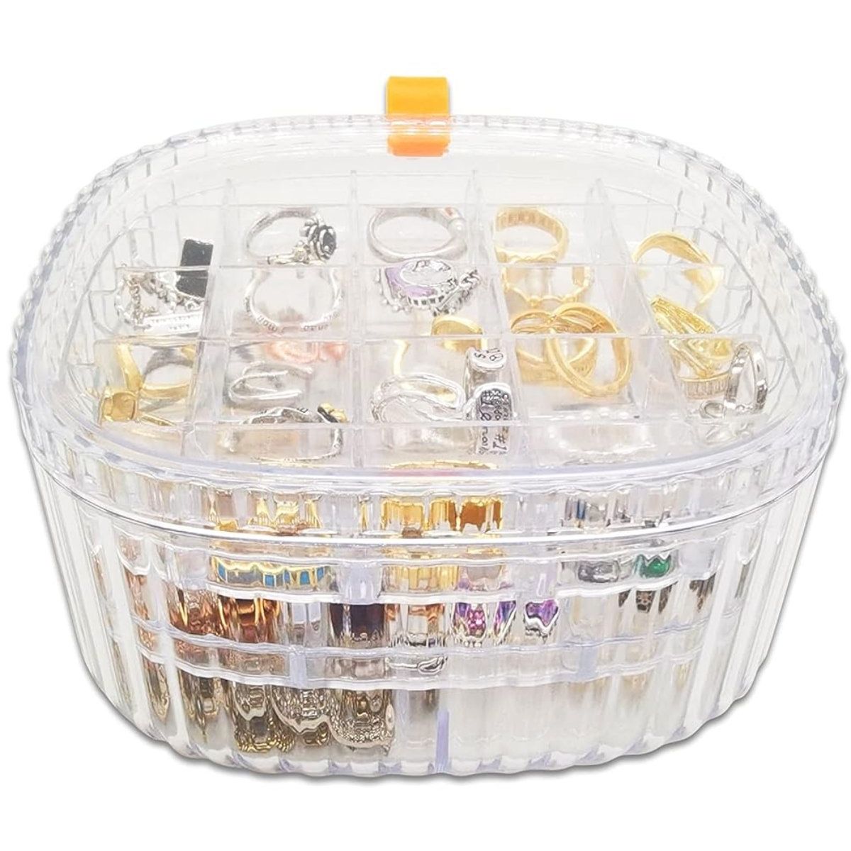 OEM - Organizador Joyero 3 Niveles Transparente LD-1003.