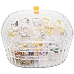 OEM - Organizador Joyero 3 Niveles Transparente LD-1003