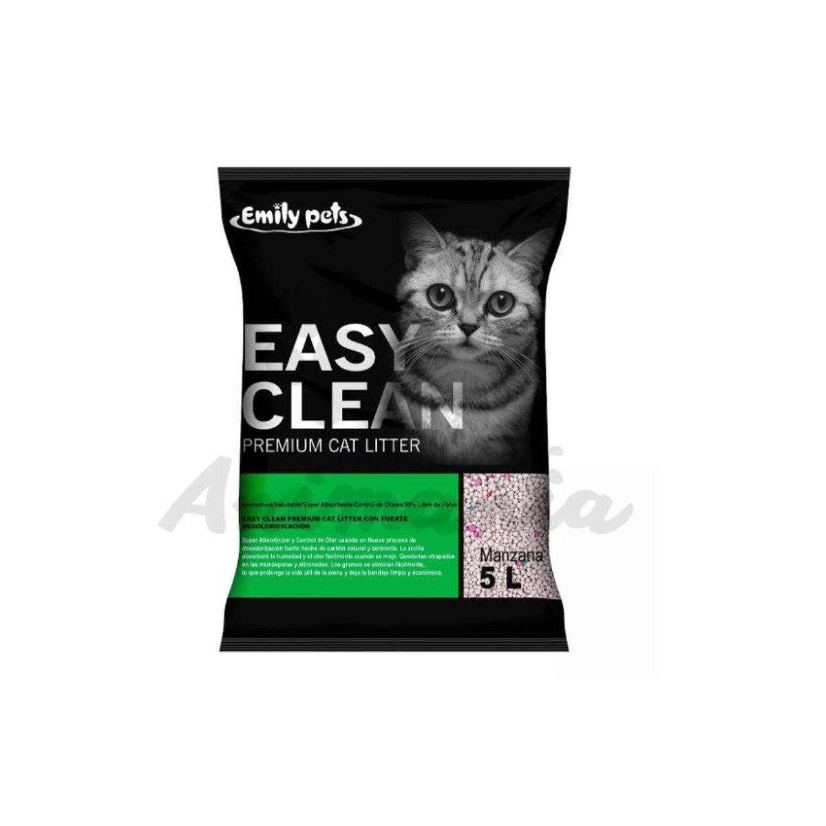 GENERICO - Arena Sanitaria Aglutinante Easy Clean 4 Kg Aromas Manzana