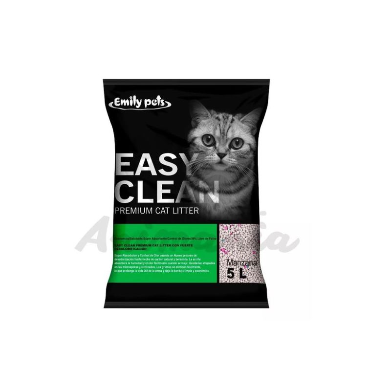 GENERICO - Arena Sanitaria Aglutinante Easy Clean 4 Kg Aromas Manzana