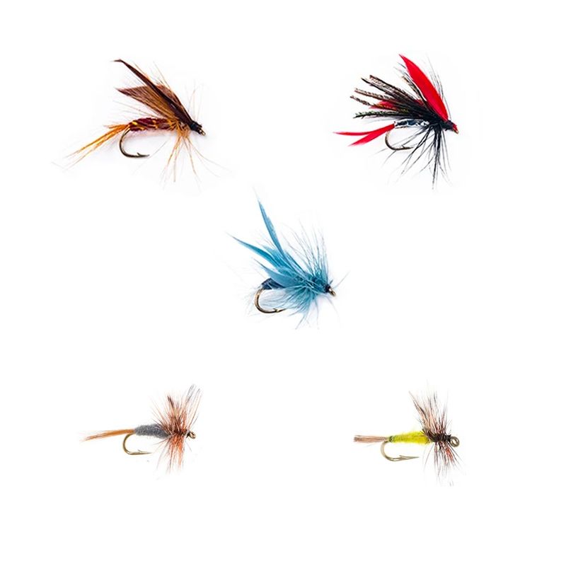 GENERICO - Pack 5 Moscas Rios Y Lagos Pesca Deportiva M01