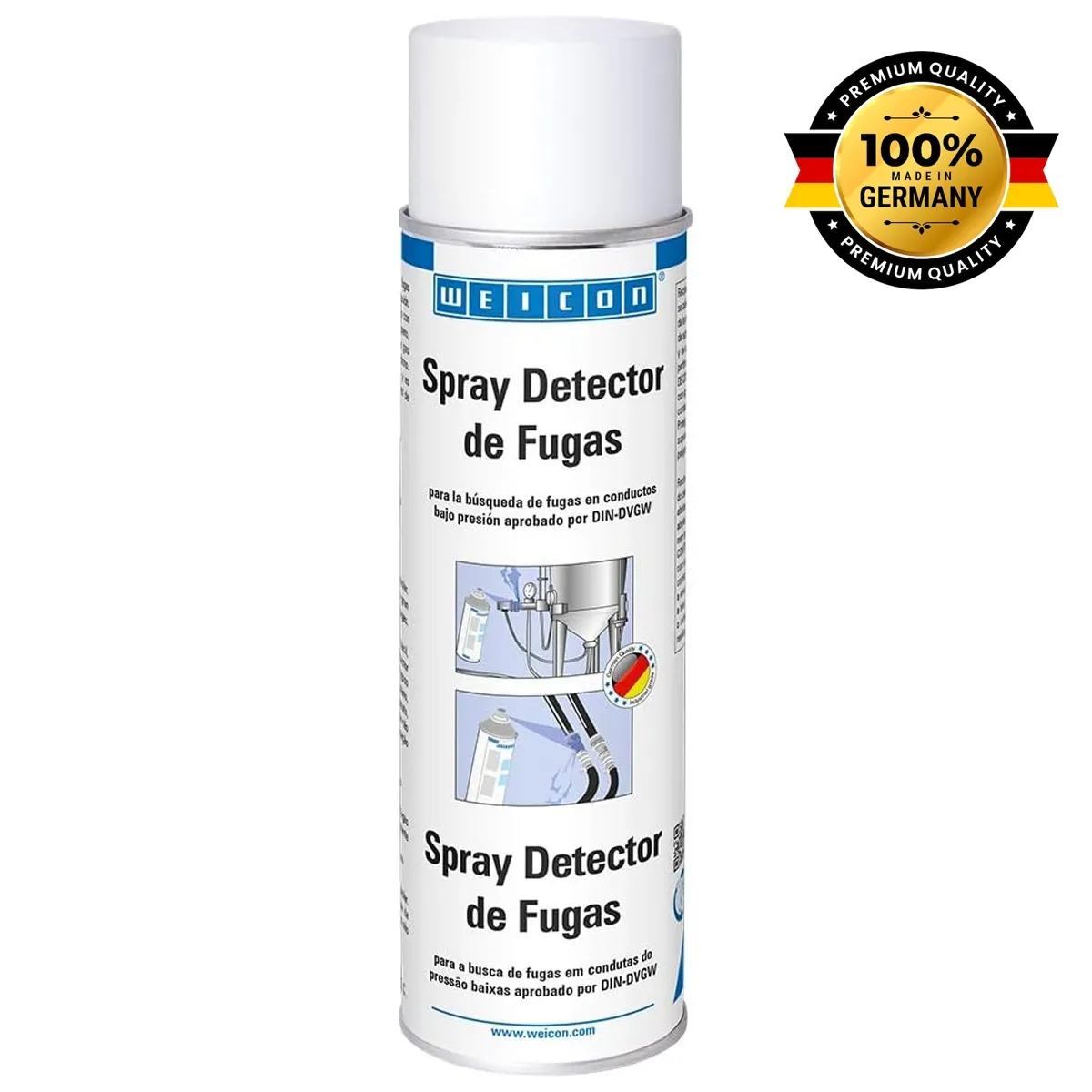 WEICON - Spray Detector de Fugas 400 ml Espuma anticorrosiva no inflamable
